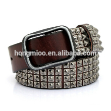 Ceinture en cuir pour homme ceinture en métal cowboy